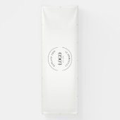 シンプルカスタムロゴバックドロップ会社ブランディング 横断幕 (縦)