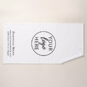 シンプルカスタムロゴ企業の バスタオル (バスタオル)