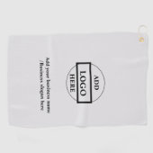 シンプルカスタムロゴ   ゴルフタオル (横)