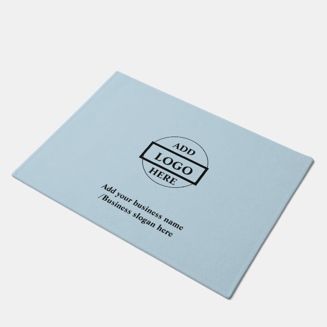 シンプルカスタムロゴ    ドアマット (アングル)