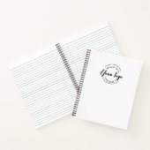 シンプルカスタムロゴWebサイト会議スワッグ ノートブック (内部)