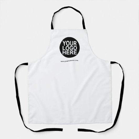 シンプルカスタム会社ロゴのプロモーション エプロン (正面)