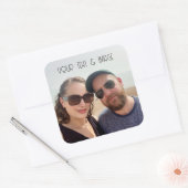 シンプルカスタム写真ステッパーソナライズされたク スクエアシール (封筒)