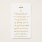 シンプルカスタム写真積層記念カード (裏面)