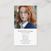 シンプルカスタム写真縦型名刺 名刺 (正面)