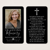 シンプルカスタム写真聖クロス記念カード (正面&裏面)