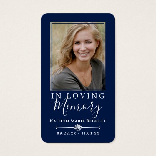 シンプルカスタム写真聖鳩メモリアルカード (正面)