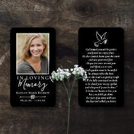 シンプルカスタム写真聖鳩メモリアルカード