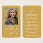 シンプルカスタム写真聖鳩メモリアルカード (正面&裏面)