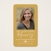 シンプルカスタム写真聖鳩メモリアルカード (正面)