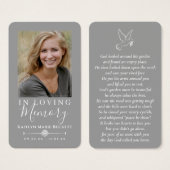 シンプルカスタム写真記念カード (正面&裏面)