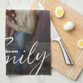 シンプルカスタム写真 キッチンタオル (四つ折り)