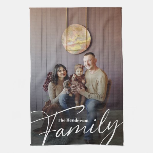 シンプルカスタム写真 キッチンタオル (縦)