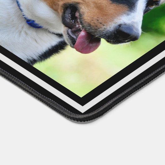 シンプルカスタム家族のコラージュ表マット デスクマット (コーナー)