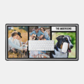 シンプルカスタム家族のコラージュ表マット デスクマット (キーボード&マウス)