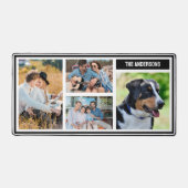 シンプルカスタム家族のコラージュ表マット デスクマット (正面)