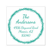 シンプルカスタム差出人住所切手 セルフインキングスタンプ (デザイン)