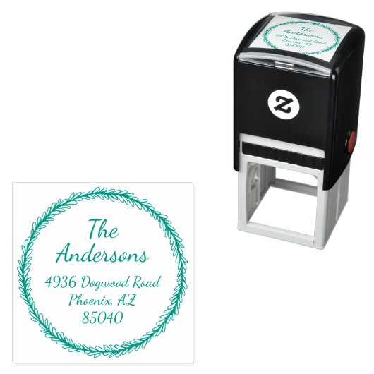 シンプルカスタム差出人住所切手 セルフインキングスタンプ (インサイチュ)