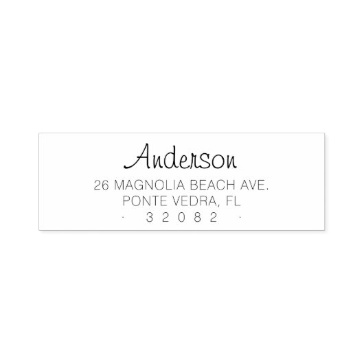 シンプルカスタム差出人住所04. セルフインキングスタンプ (デザイン)