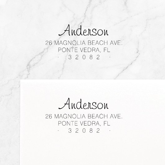 シンプルカスタム差出人住所04. セルフインキングスタンプ