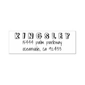 シンプルカスタム差出人住所 セルフインキングスタンプ (デザイン)