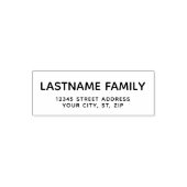 シンプルカスタム差出人住所 セルフインキングスタンプ (デザイン)