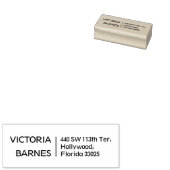 シンプルカスタム差出人住所 ラバースタンプ (押印)