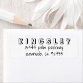 シンプルカスタム差出人住所 ラベル (インサイチュ)