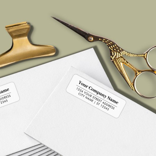 シンプルカスタム差出人住所 ラベル