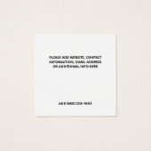 シンプルカスタム従業員番号写真プロファイルカード (裏面)