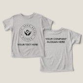 シンプルカスタム文字ロゴ (デザイン正面&裏面)