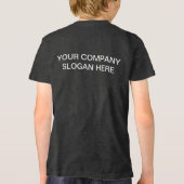 シンプルカスタム文字ロゴ トライブレンドＴシャツ (裏面)