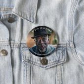 シンプルカスタム文字葬儀/記念写真トリビュート 缶バッジ (インサイチュ)