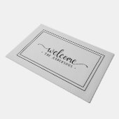 シンプルカスタム歓迎 ドアマット (アングル)