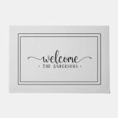 シンプルカスタム歓迎 ドアマット (正面)
