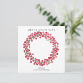 シンプルカスタム水カラークリスマスカード シーズンカード (スタンド正面)