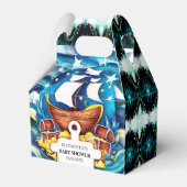 シンプルカスタム海賊赤ちゃんシャワー フェイバーボックス (正面サイド)