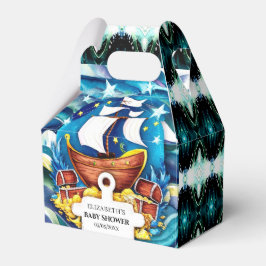 シンプルカスタム海賊赤ちゃんシャワー フェイバーボックス