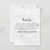 シンプルカスタム記念撮影悔やみや弔慰 サンキューカード (裏面)