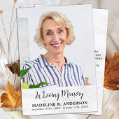 シンプルカスタム記念撮影悔やみや弔慰 サンキューカード