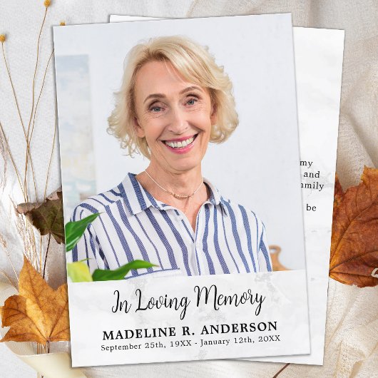 シンプルカスタム記念撮影悔やみや弔慰 サンキューカード