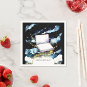 シンプルカスタム誕生日 スタンダードカクテルナプキン (インサイチュ)