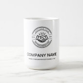 シンプルカスタム販売促進ロゴ コーヒーマグカップ (中央)