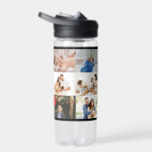 シンプルカスタム12フォトコラージュファミリーパーソナライズされた ウォーターボトル (右面)