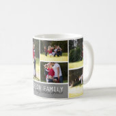 シンプルカスタム7 Photo Family Collageスクリプモダント コーヒーマグカップ (正面右)