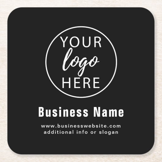 シンプルカスタム スクエアペーパーコースター (正面)