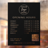 シンプルカスタム ビジネス ロゴ 営業時間 ウィンドウサイン (シート2)