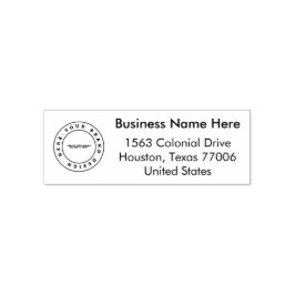 シンプルカスタム | 名前とアドレス セルフインキングスタンプ