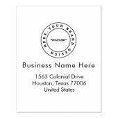 シンプルカスタム | 名前とアドレス ラバースタンプ (インプリント)