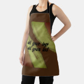 シンプルカスタムBLACK mandala monogramあなたの名前を追加 エプロン (インサイチュ)